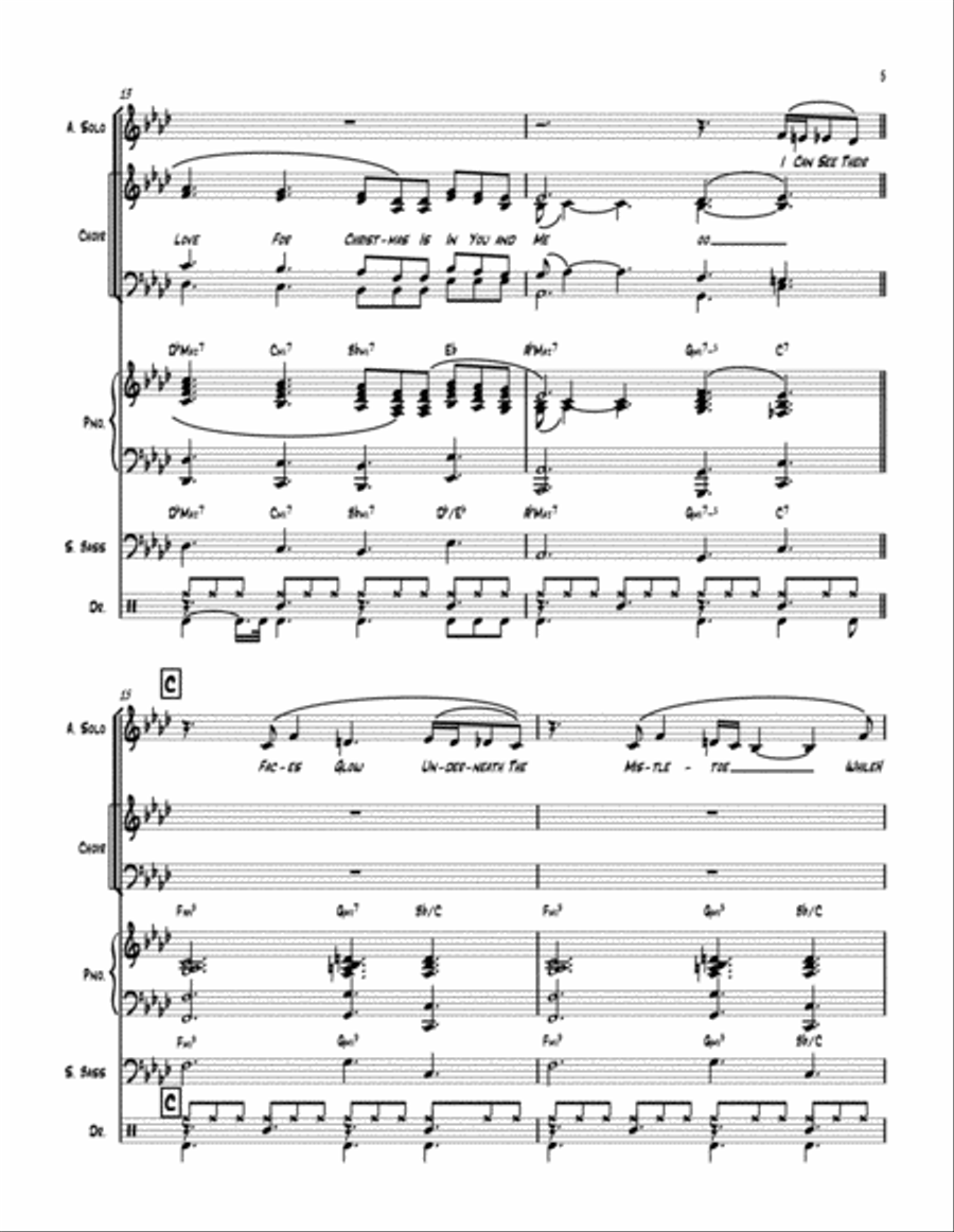 What's Become of Christmas? 4-Part scores gallery preview page 5