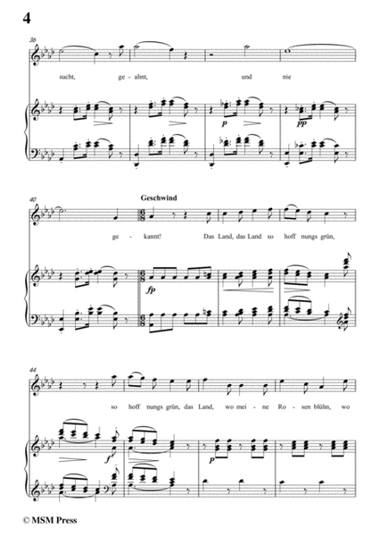 Schubert-Der Wanderer(The Wanderer),Op.4 No.1,in f minor,for Voice&Piano image number null