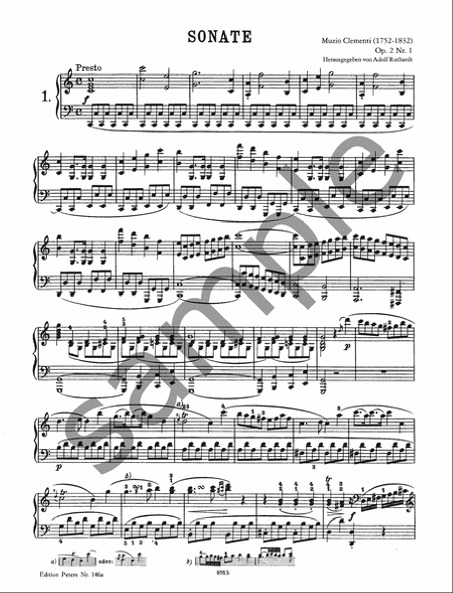 Selected Sonatas for Piano Piano scores gallery preview page 3