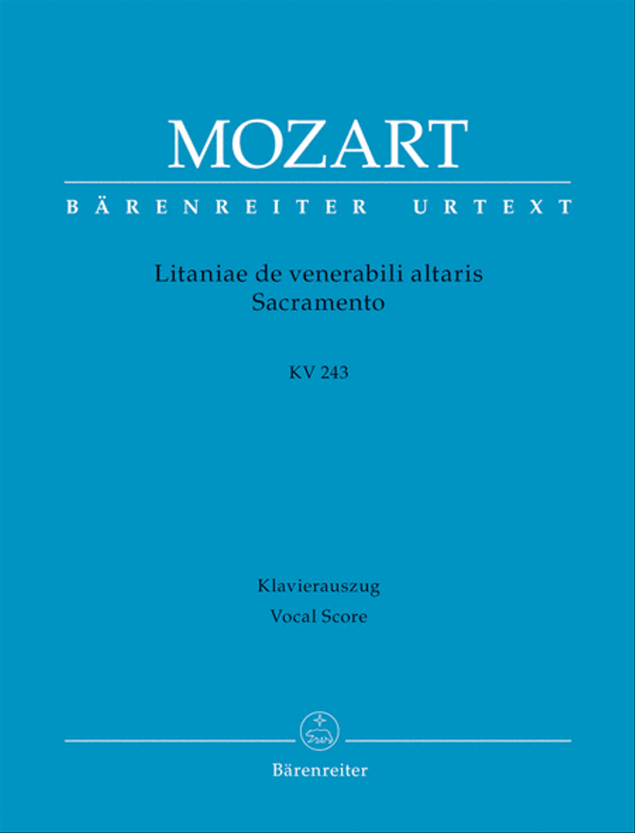 Litaniae de venerabili altaris Sacramento E flat major, KV 243 4-Part scores gallery preview page 1
