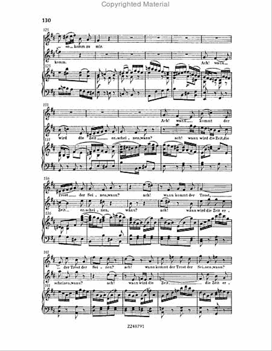Christmas Oratorio, BWV 248 Choir scores gallery preview page 129