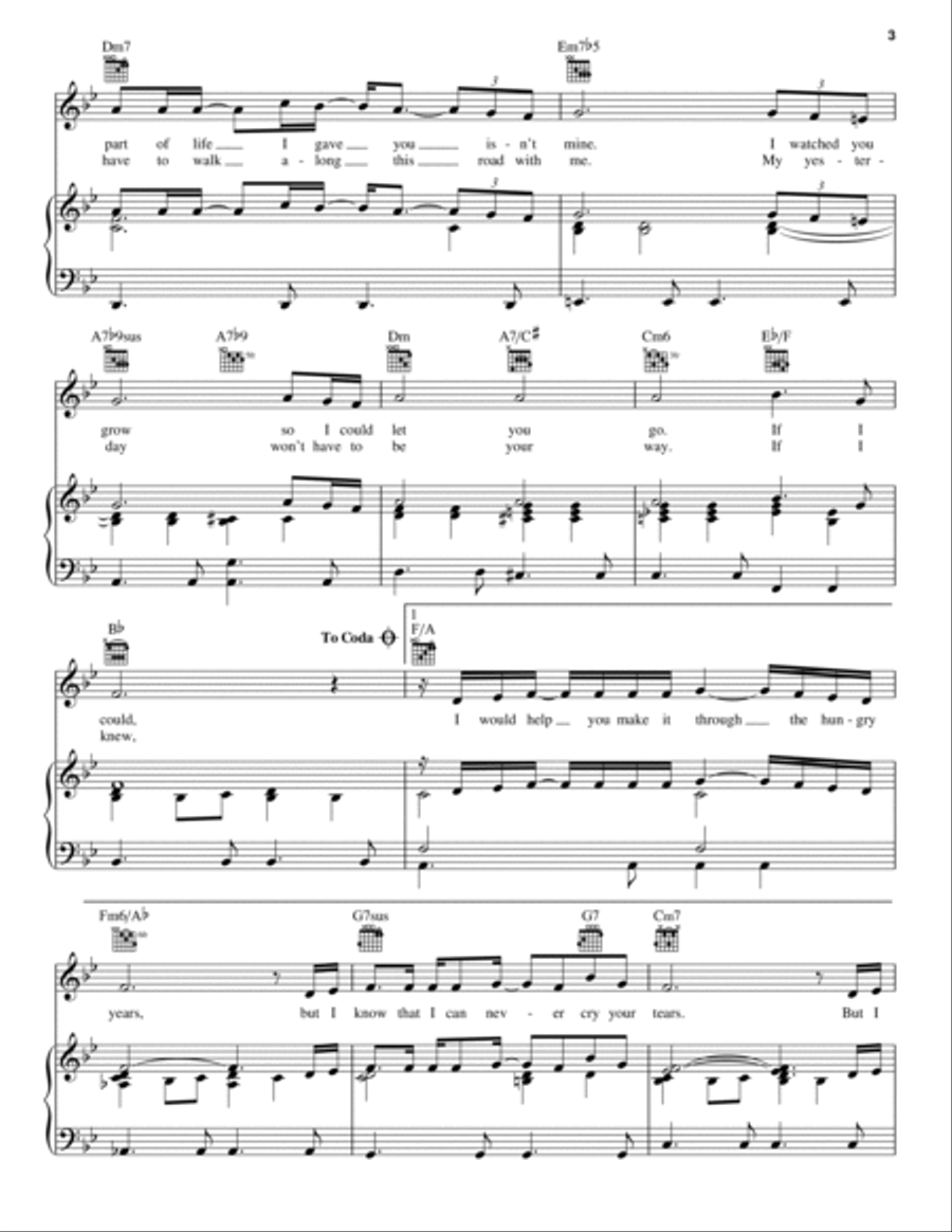 If I Could Piano, Vocal, Guitar scores gallery preview page 3