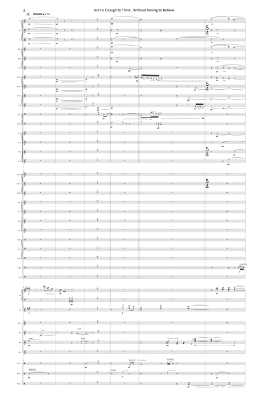 Isn't It Enough to Think...Without Having to Believe (or, The Only Church) Concert Band scores gallery preview page 6