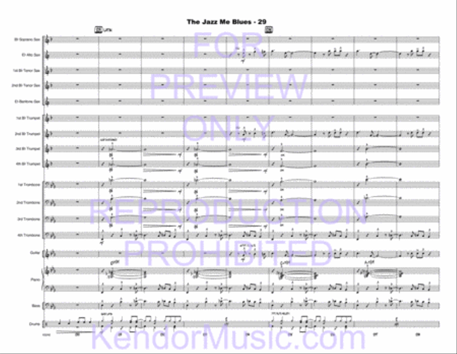 Jazz Me Blues, The Jazz Me Blues, The Choir scores gallery preview page 30