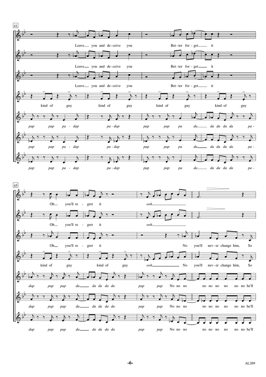 Easy Lover SSAA scores gallery preview page 6