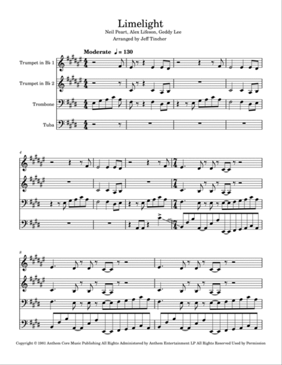 Limelight Brass Quartet scores gallery preview page 2