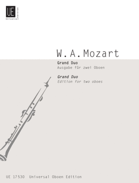 Mozart  : Grand Duo, 2 Oboes