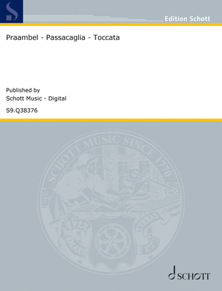 Book cover for Präambel - Passacaglia - Toccata