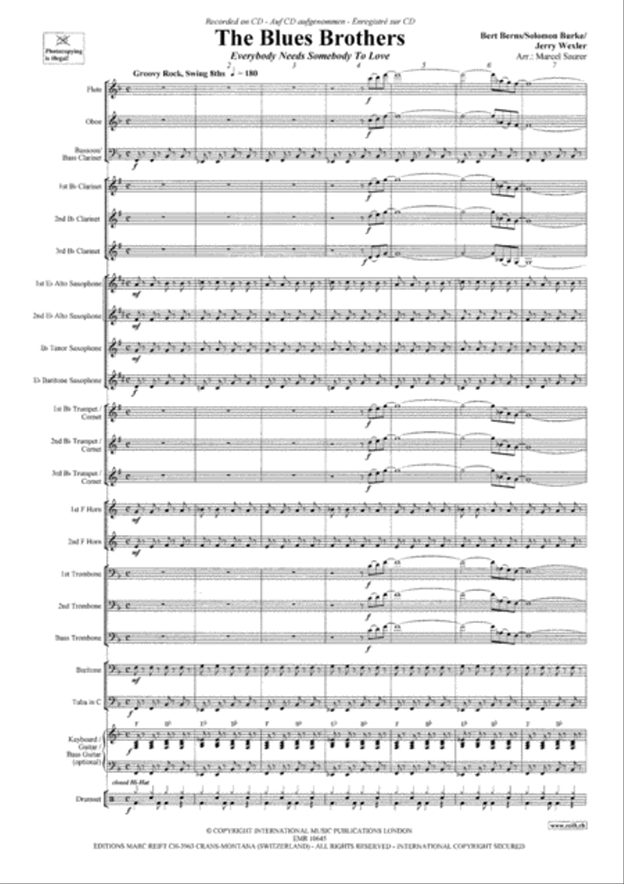 The Blues Brothers Concert Band scores gallery preview page 4