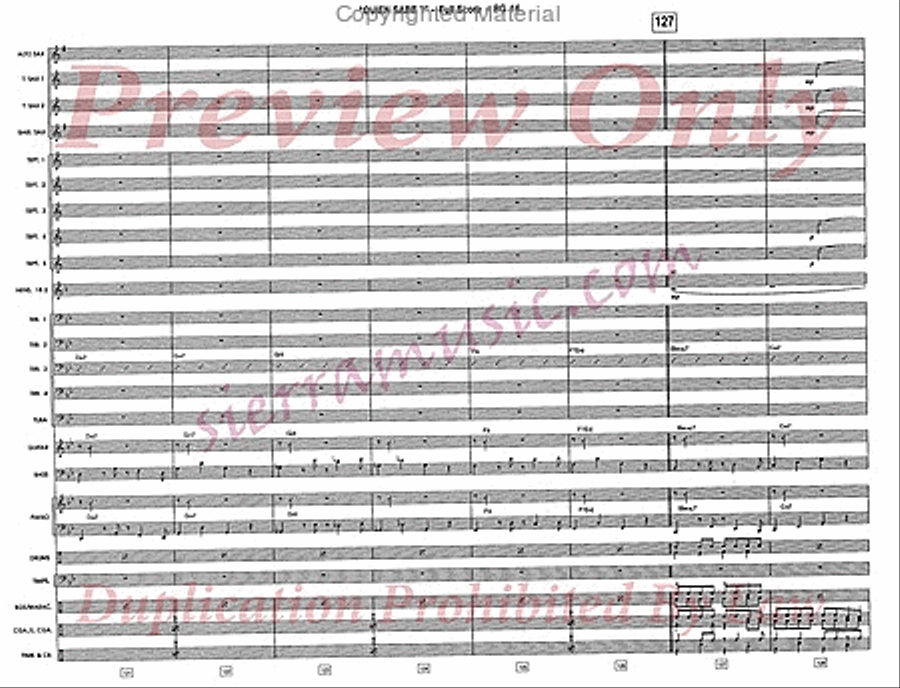 Quien Sabe? (Who Knows?) Jazz Ensemble scores gallery preview page 17