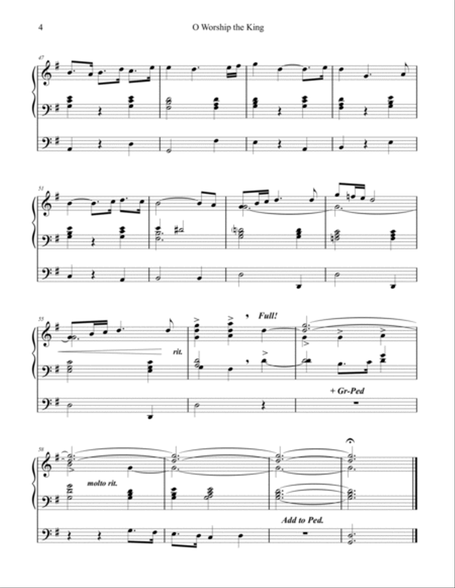 Sacred Organ Works, Vol. 2 (Hanover, Schonster, Coronation, Old 124th, Hyfrydol), by Phil Lehenbauer Organ Solo scores gallery preview page 5
