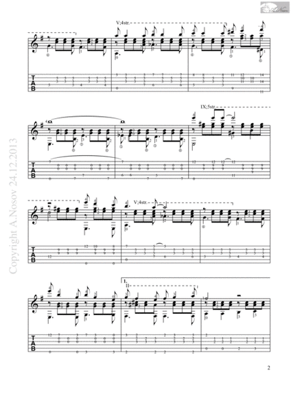 Besame Mucho (Sheet music for guitar) image number null