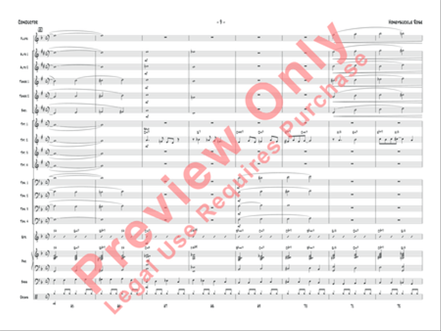 Honeysuckle Rose Jazz Ensemble scores gallery preview page 12