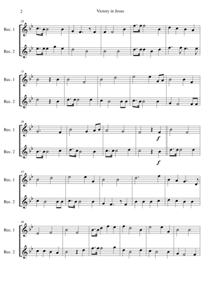 6 simple duets based on hymns, for 2 soprano recorders or 2 tenor recorders image number null