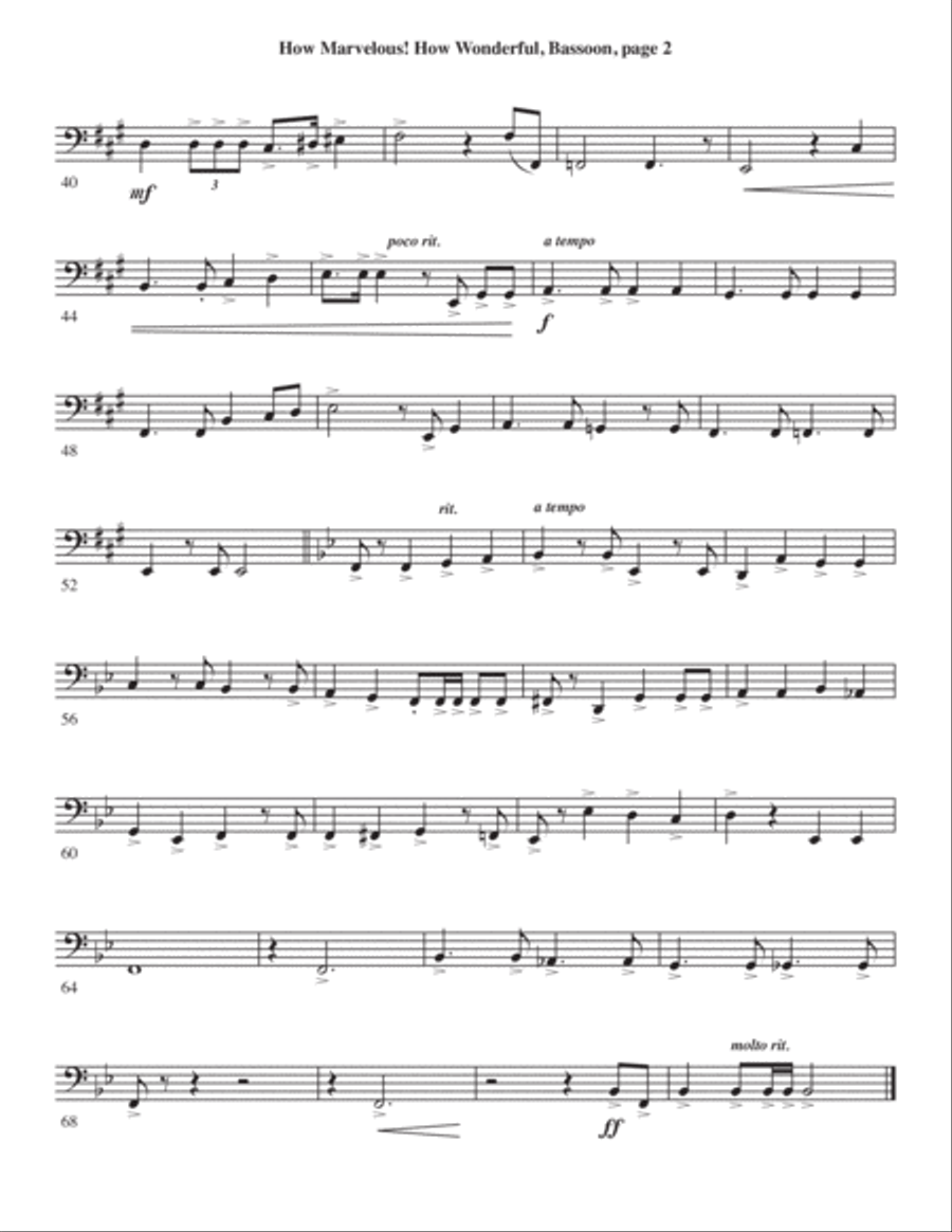 How Marvelous! How Wonderful! 4-Part scores gallery preview page 30
