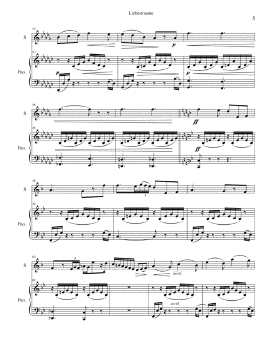 Liebestraume Liebestraume Horn scores gallery preview page 5