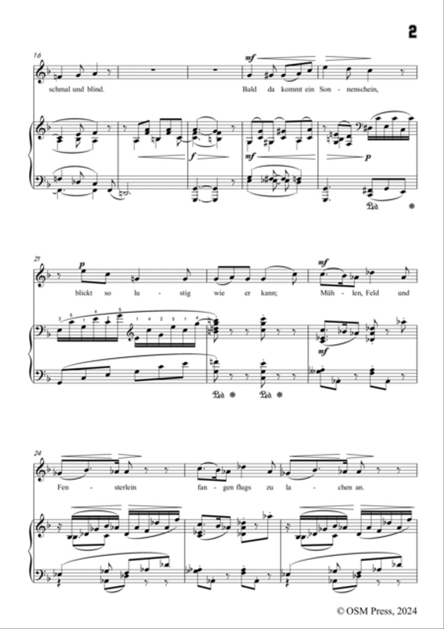 A. Jensen-Sonnenschein(Mühlen still die Flügel drehn),in F Major,Op.22 No.2 Voice scores gallery preview page 3
