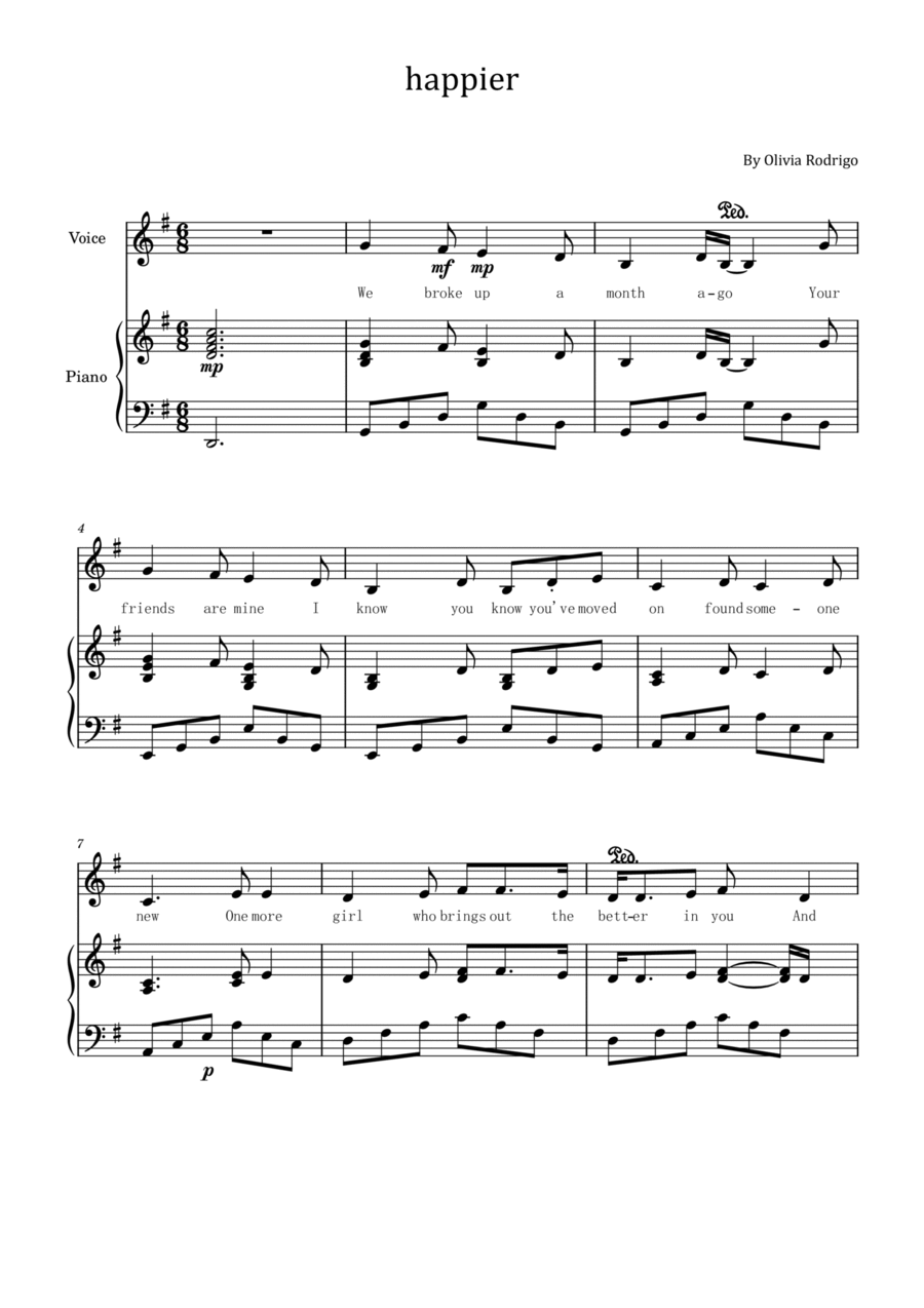 Happier Voice scores gallery preview page 1