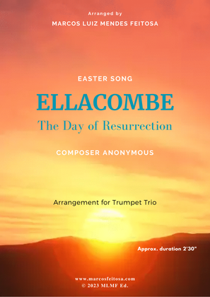 Book cover for ELLACOMBE (The Day of Resurrection) - Trumpet Trio