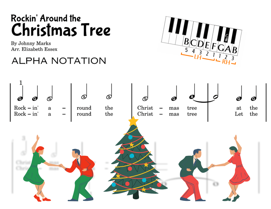 Rockin' Around The Christmas Tree Easy Piano scores gallery preview page 1