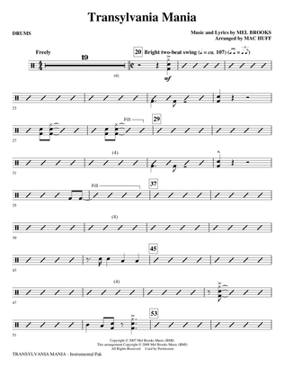 Transylvania Mania (from Young Frankenstein) - Drums