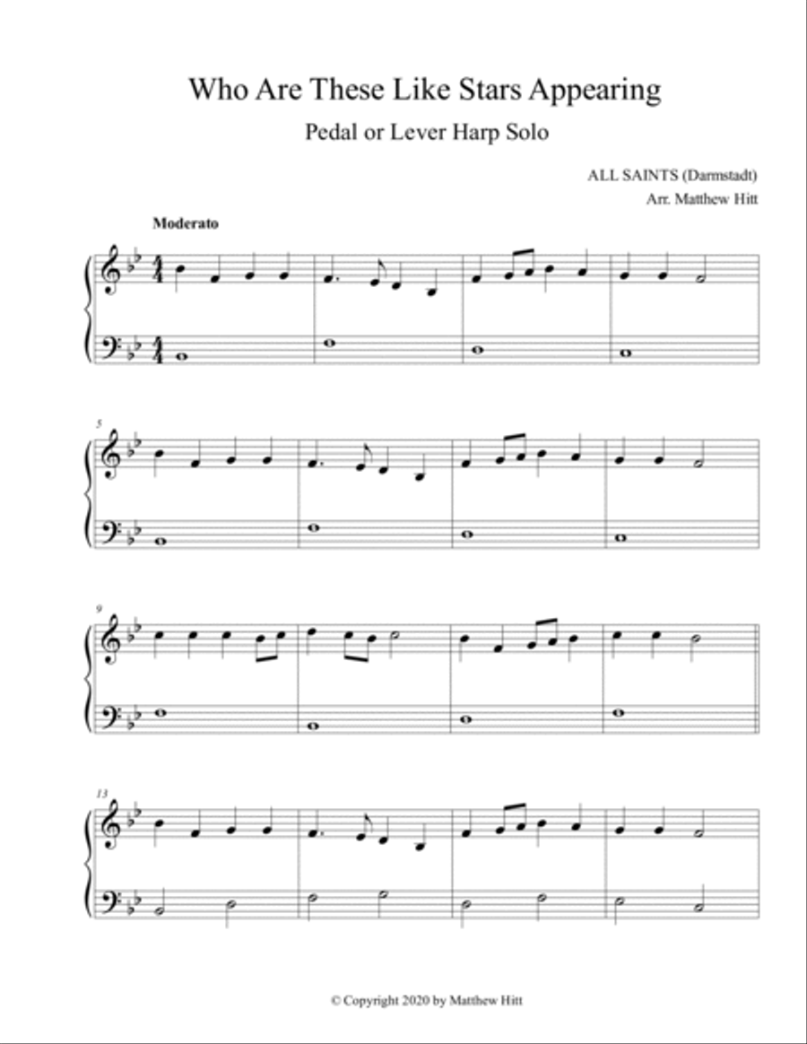 Who Are These Like Stars Appearing Harp scores gallery preview page 2