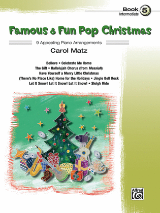 Book cover for Famous & Fun Pop Christmas, Book 5