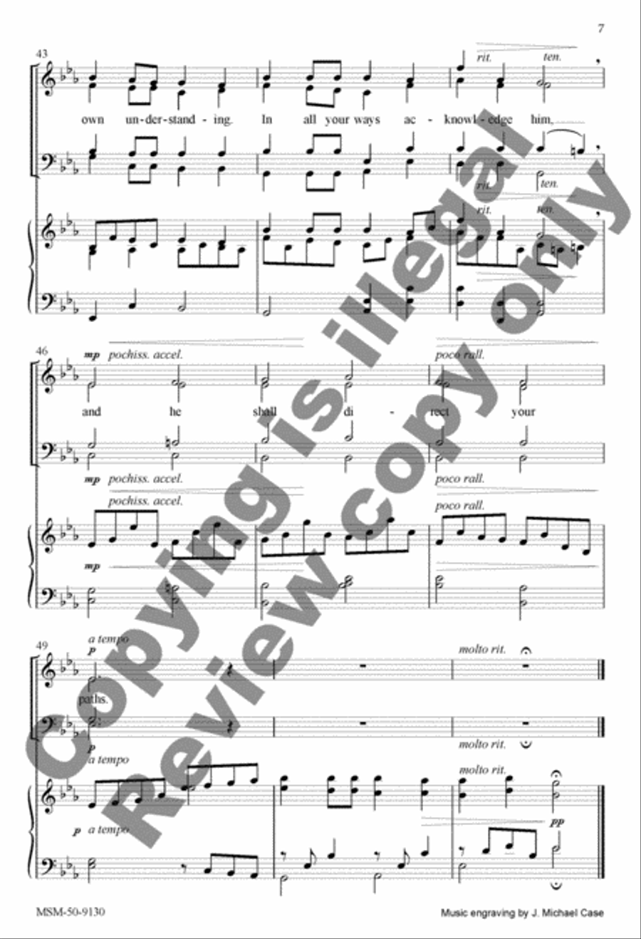 Trust In the Lord 4-Part scores gallery preview page 7