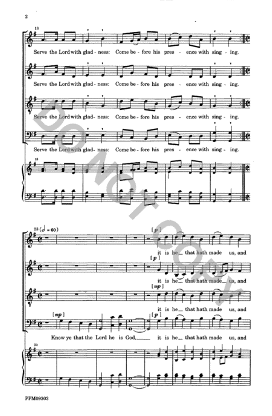 An Anthem of Praise 4-Part scores gallery preview page 3