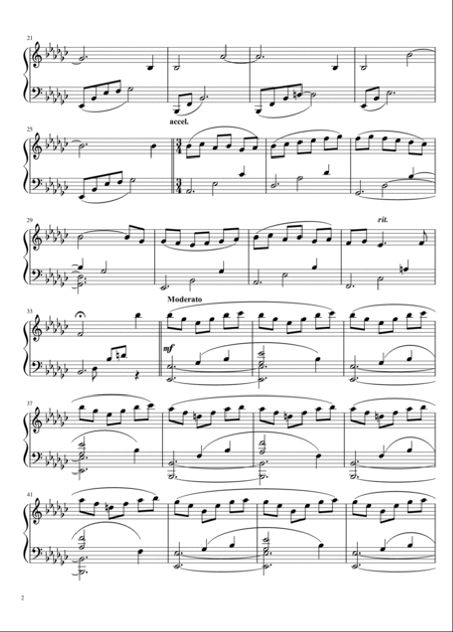 Beethoven's Silence-For Piano Solo-Ernesto Cortazar Piano Solo scores gallery preview page 2