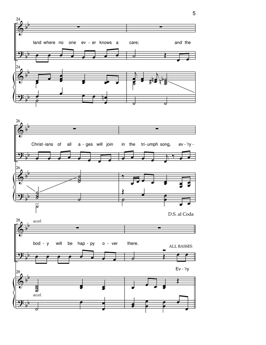 Everybody Will Be Happy Over There 4-Part scores gallery preview page 4