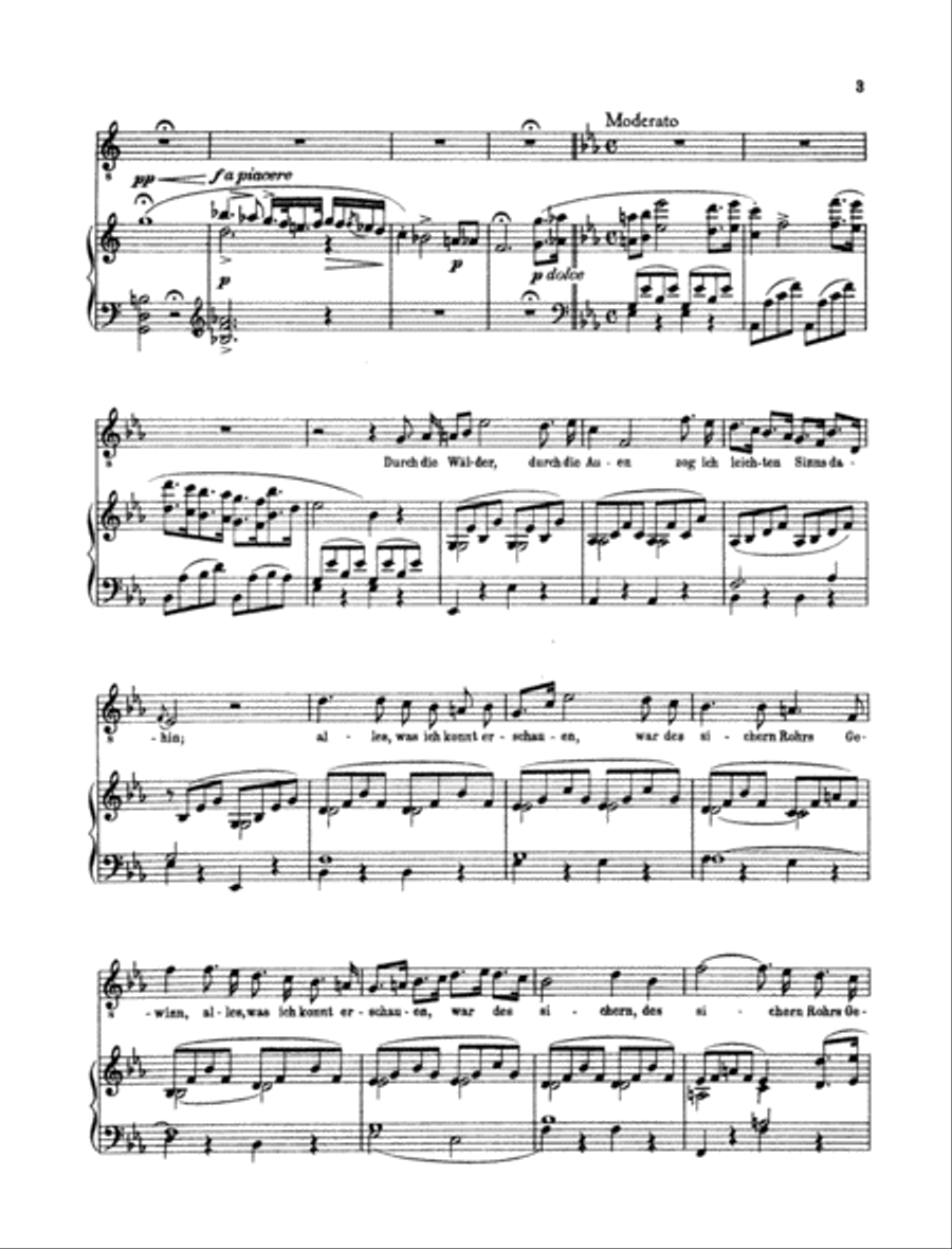 Durch die Wälder, durch die Auen Tenor Voice scores gallery preview page 2