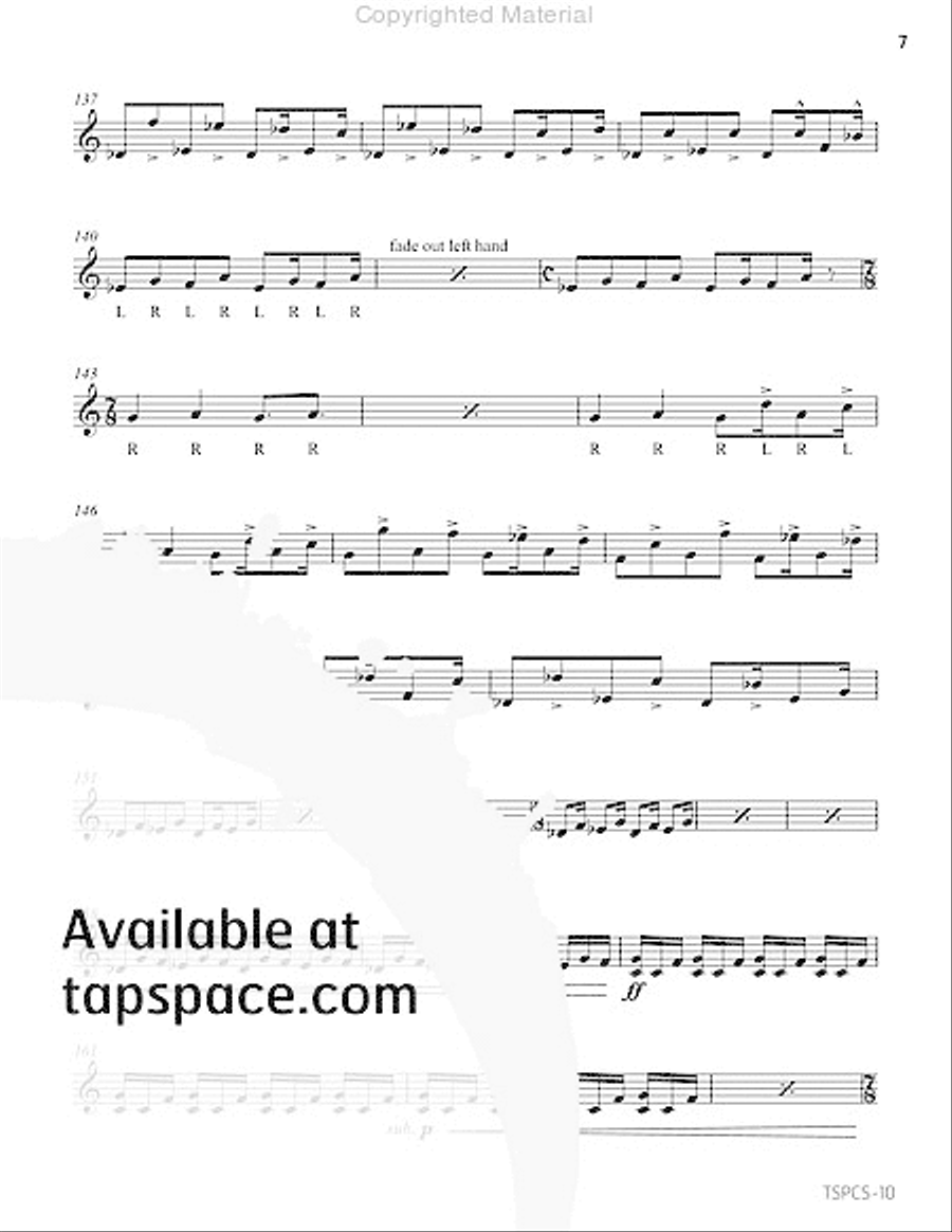 Mare Tranquillitatis Percussion scores gallery preview page 12