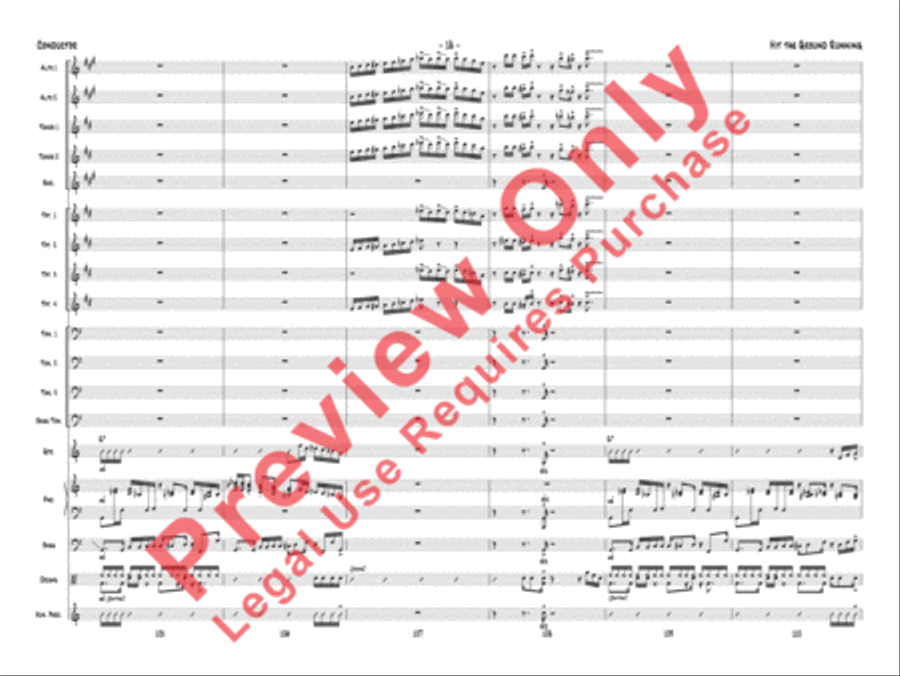 Hit the Ground Running Jazz Ensemble scores gallery preview page 21