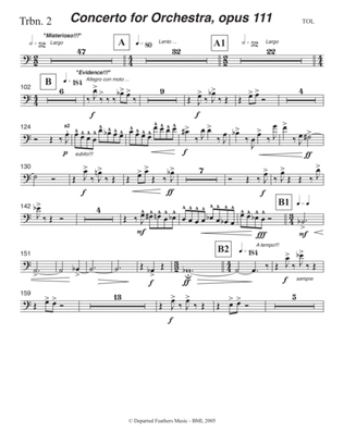 Concerto for Orchestra, opus 111 (2005) Trombone part 2