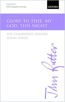 Book cover for Glory to thee, my God, this night
