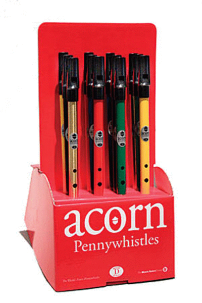Acorn Pennywhistle - Key of D - 12-Pack Counter Display