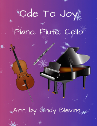 Book cover for Ode to Joy, for Piano, Flute and Cello