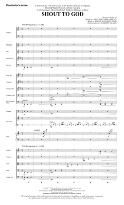 Book cover for Shout to God - Full Score