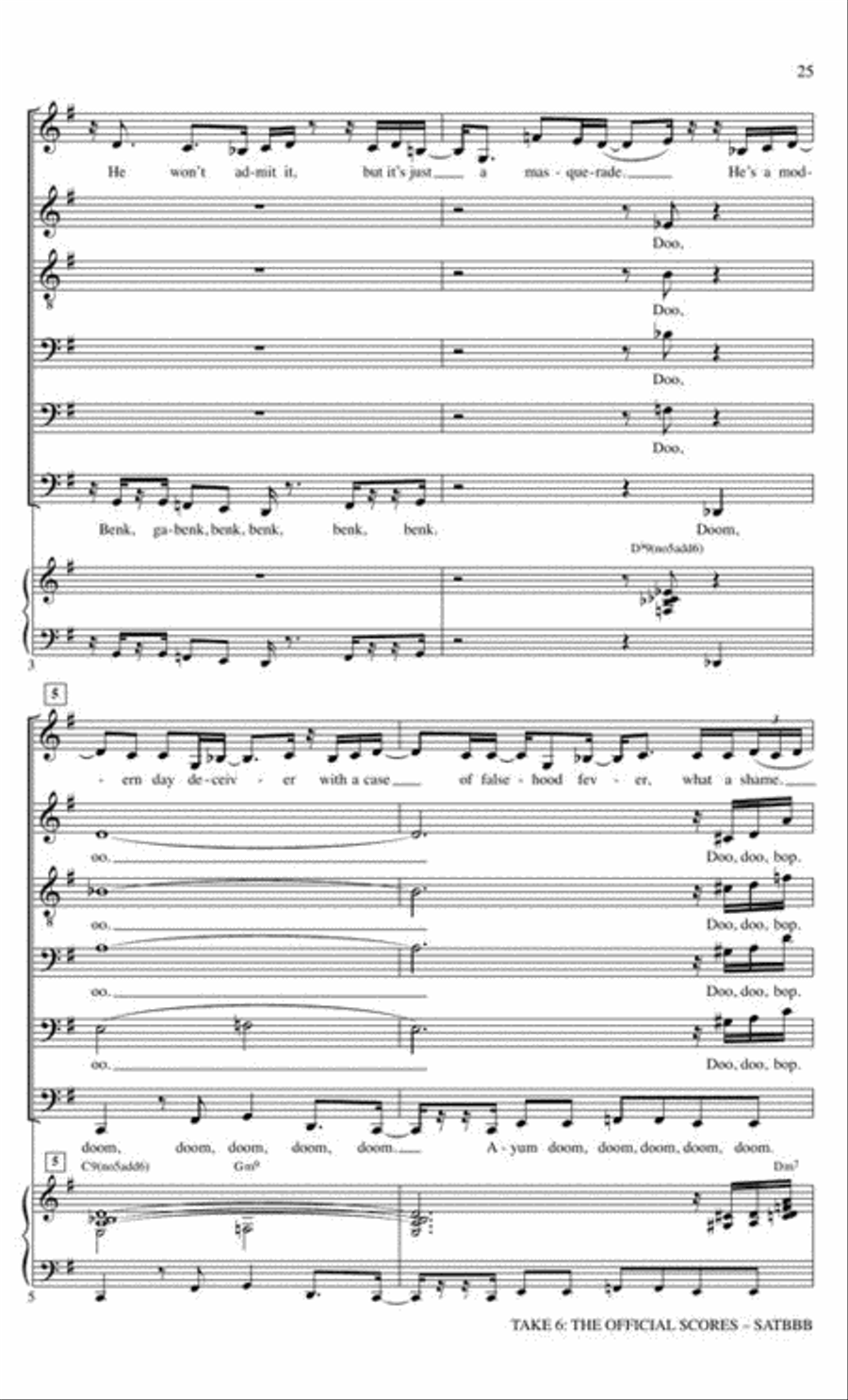 Take 6: The Official Scores Divisi scores gallery preview page 5
