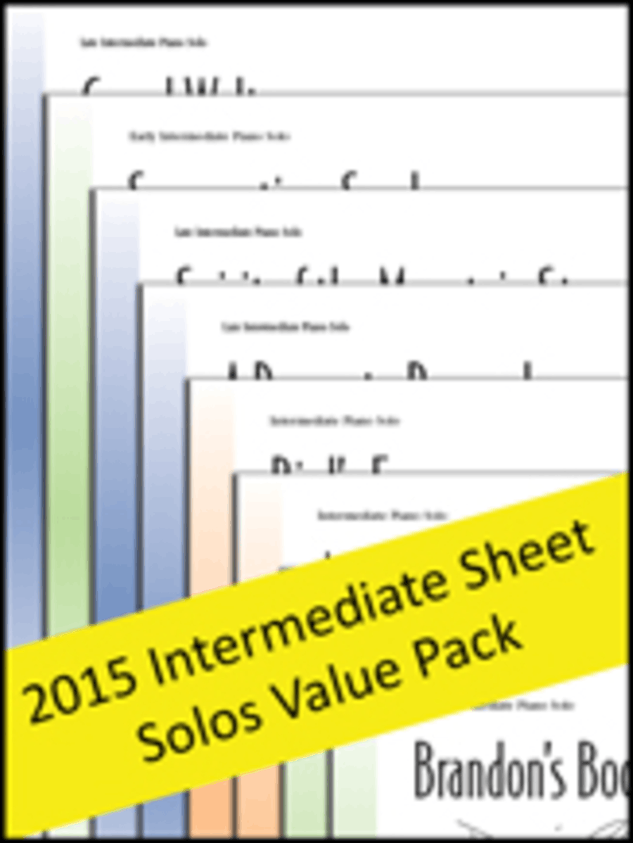 Book cover for Intermediate Sheet Solos 2015 (Value Pack)