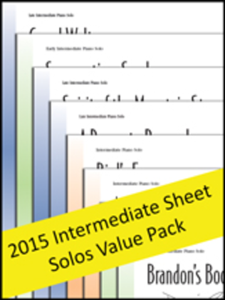 Intermediate Sheet Solos 2015 (Value Pack)