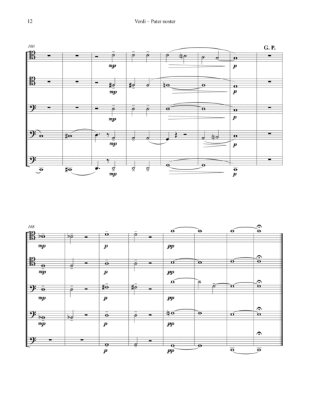 Pater Noster for 5-part Trombone Choir image number null