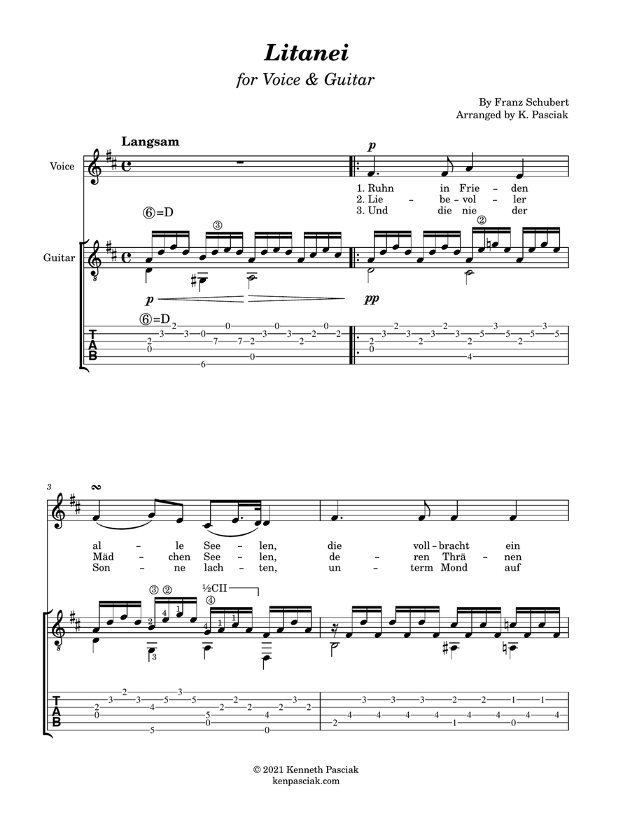Litany (for Voice and Guitar) Litany (for Voice and Guitar) Acoustic Guitar scores gallery preview page 3
