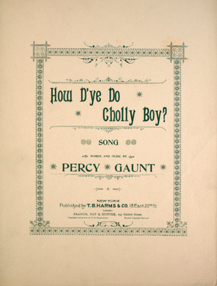 How D'Ye Do Cholly Boy? Song