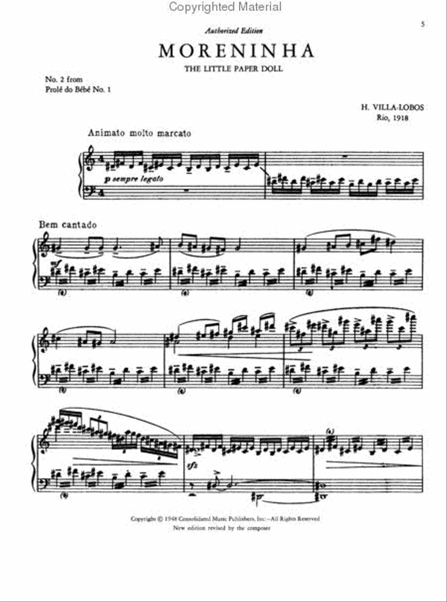 The Piano Music of Heitor Villa-Lobos Piano scores gallery preview page 3
