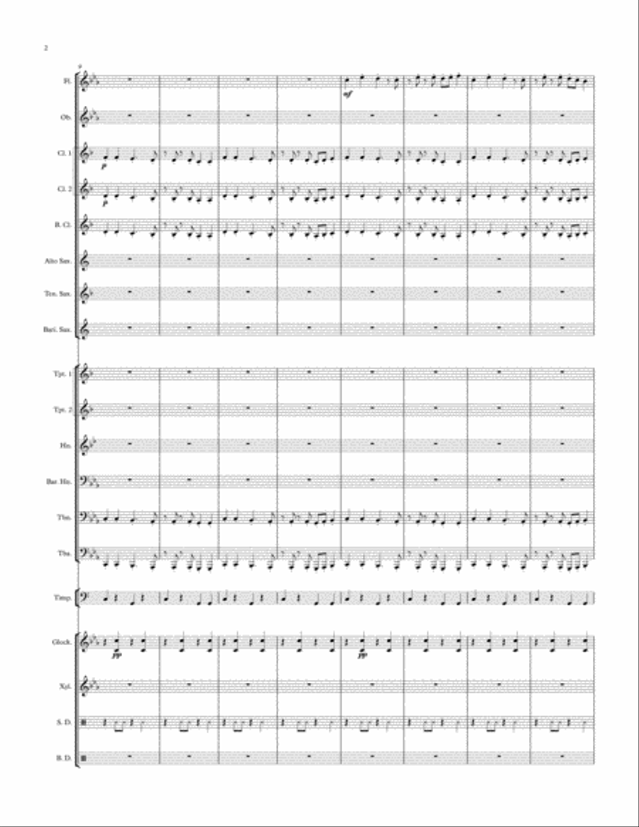 Latin Force Concert Band scores gallery preview page 2