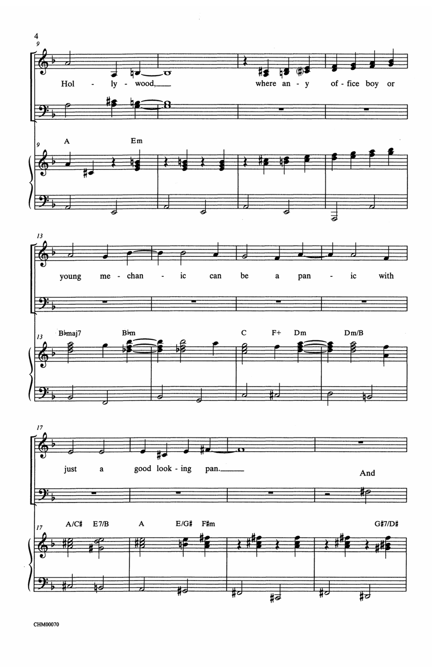 Hooray for Hollywood by Richard A. Whiting Choir - Digital Sheet Music page 2