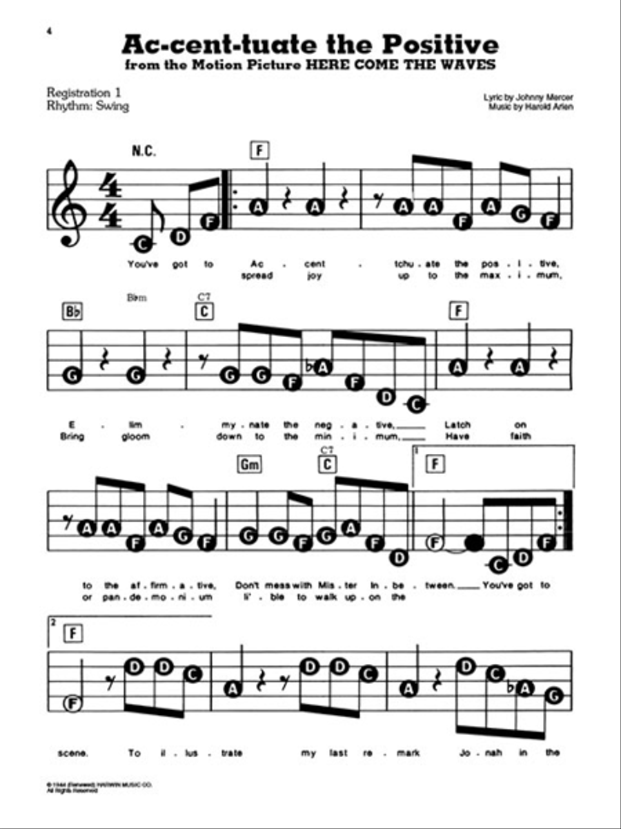 Songs of the 1940s – The New Decade Series Electronic Keyboard scores gallery preview page 3