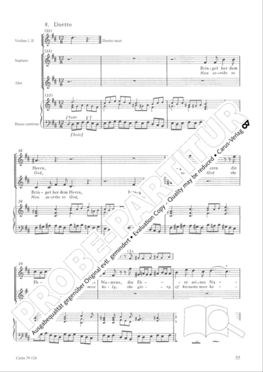 Sing to the Lord a new song (Singet dem Herrn ein neues Lied) 4-Part scores gallery preview page 56
